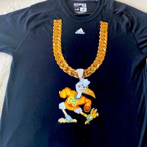 Adidas Miami Hurricanes Turnover Chain T-Shirt